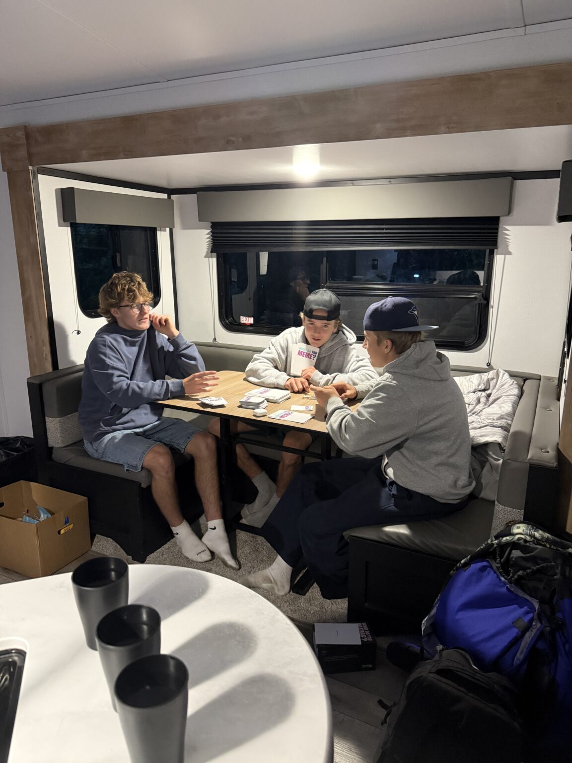 Guests enjoying an Island Glamper RV