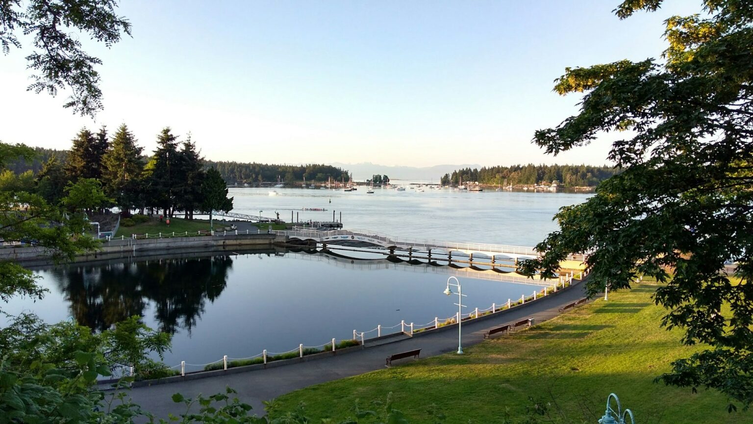 Sunrise over Nanaimo’s waterfront