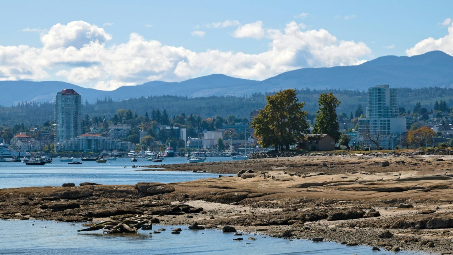 Nanaimo harbour from Newcastle Island (Saysutshun)